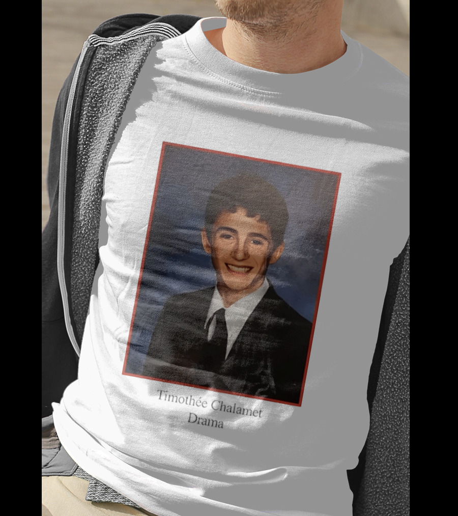 Timothee Chalamet Yearbook Photo 90s T-Shirt