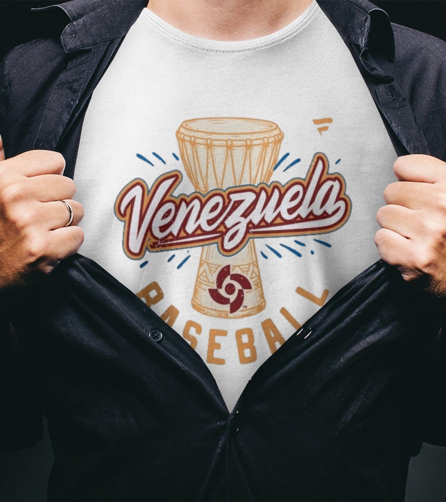 Venezuela Baseball 2026 World Baseball Classic Drum T-Shirt