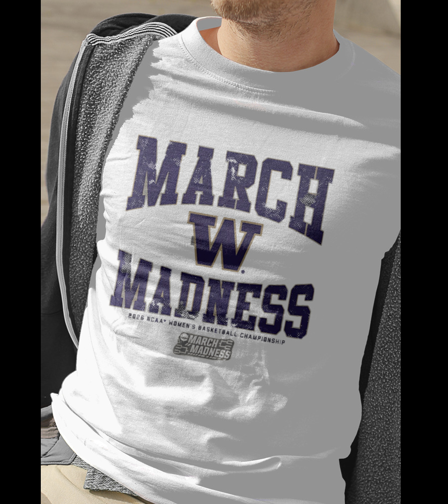 Washington Huskies 2026 NCAA Women's Basketball March Madness T-Shirt