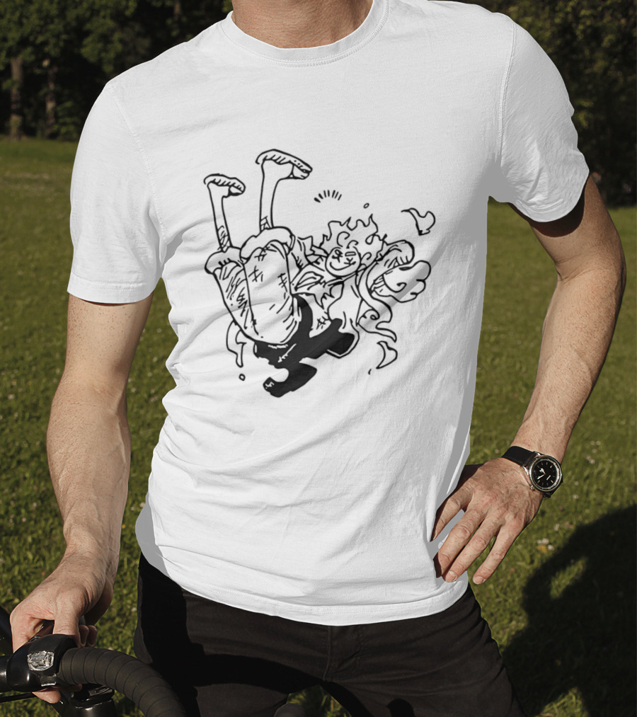 Luffy Gear Fifth Transformation Energetic Pose One Piece 5 T-Shirt