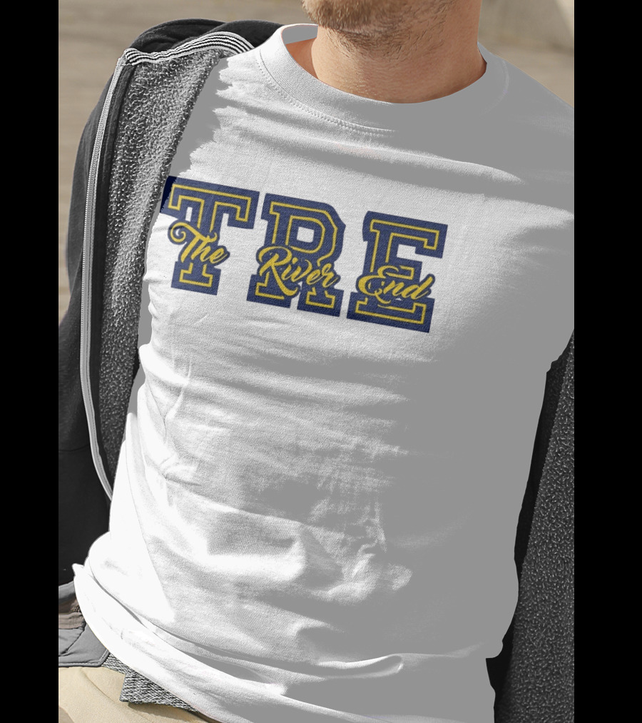 TRE The River End Supporters Section Bold Lettering T-Shirt
