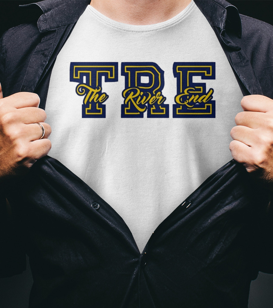 TRE The River End Supporters Section Bold Lettering T-Shirt