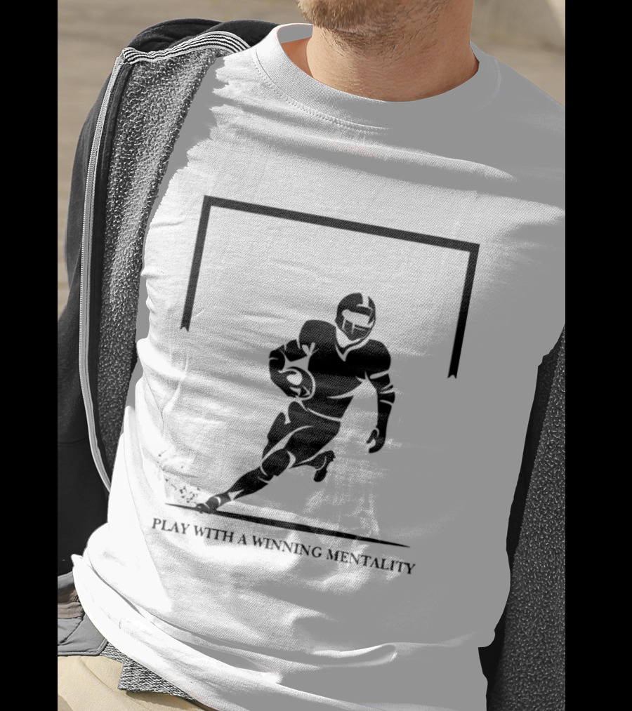 American Rugby Union Play With A Winning Mentality T-Shirt