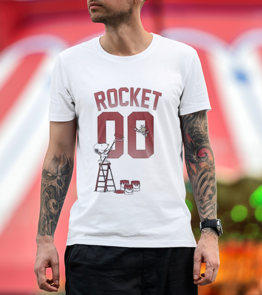 Houston Rockets Snoopy Basketball Rocket 00 T-Shirt