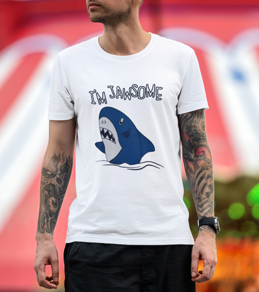 I'm Jawsome Shark Meme Fun Cartoon T-Shirt