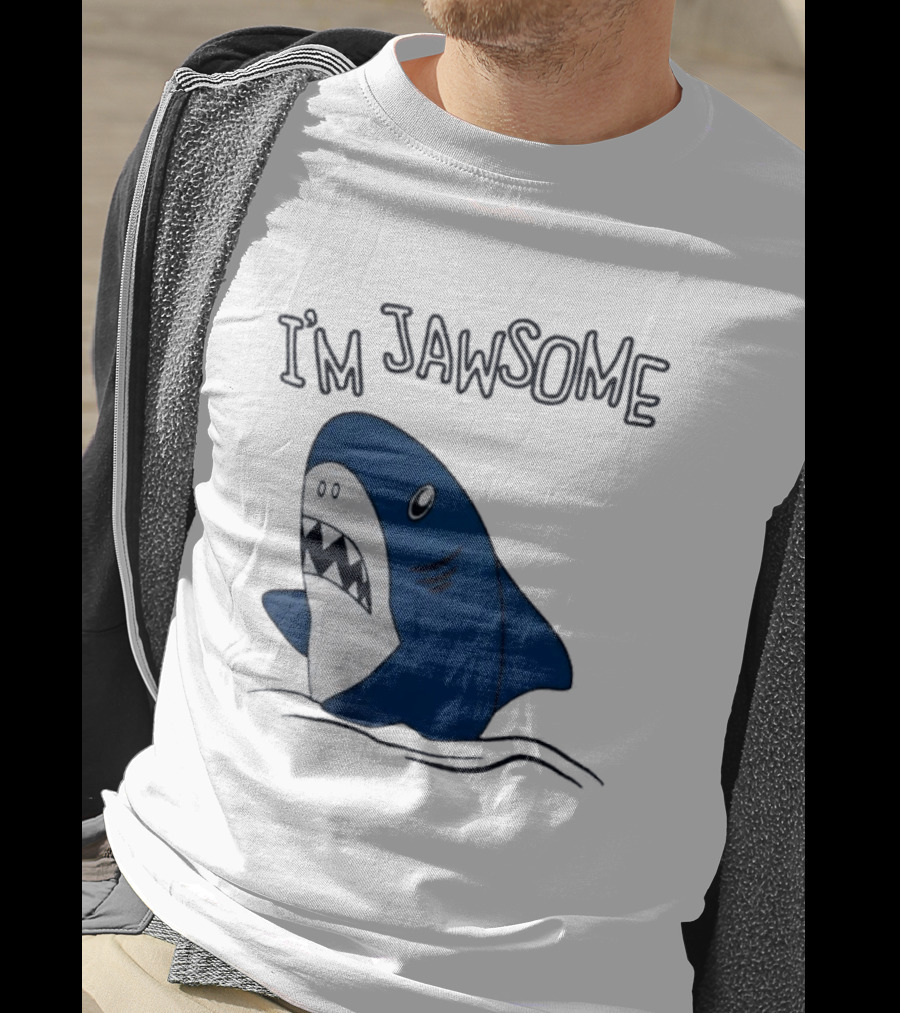 I'm Jawsome Shark Meme Fun Cartoon T-Shirt