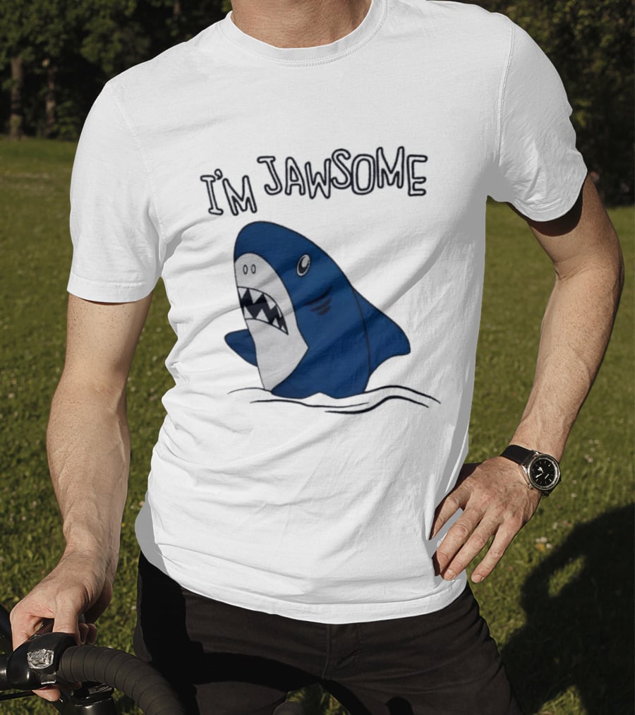 I'm Jawsome Shark Meme Fun Cartoon T-Shirt