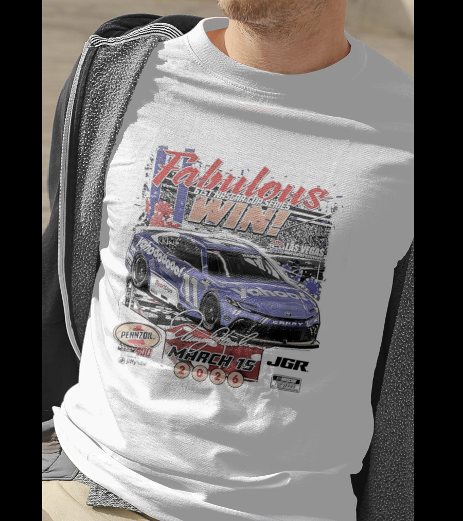Fabulous Win Denny Hamlin Nascar Cup Series March 15 2026 T-Shirt