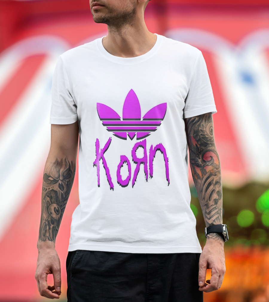 Korn Euro Tour 2026 Adidas Trefoil T-Shirt