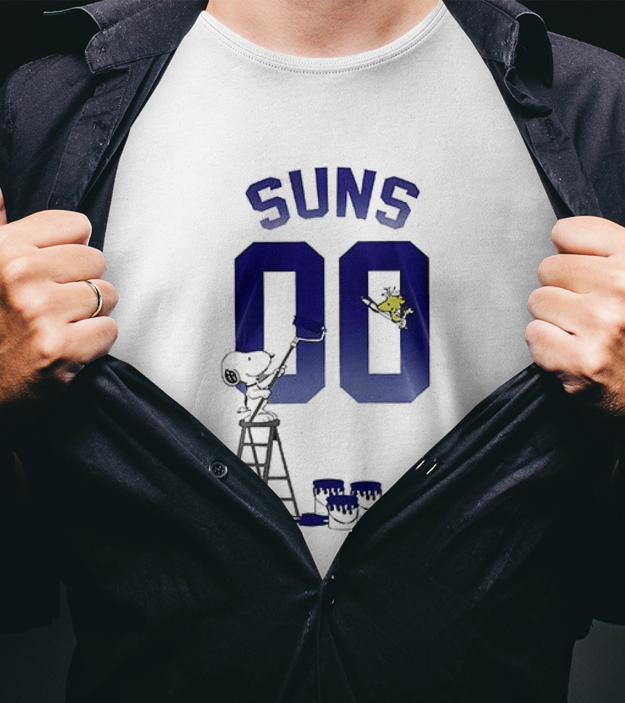 Phoenix Suns Snoopy Basketball 00 Collaboration T-Shirt