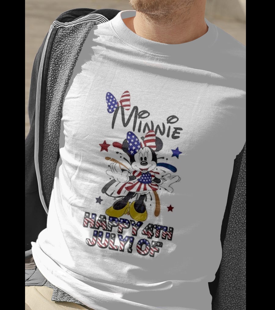 Minnie Mouse Happy 4th July Party In The USA Celebration T-Shirt