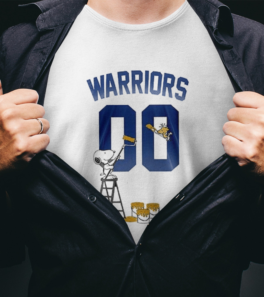 Warriors 00 Snoopy Shut Up And Dribble Collaboration With Woodstock T-Shirt