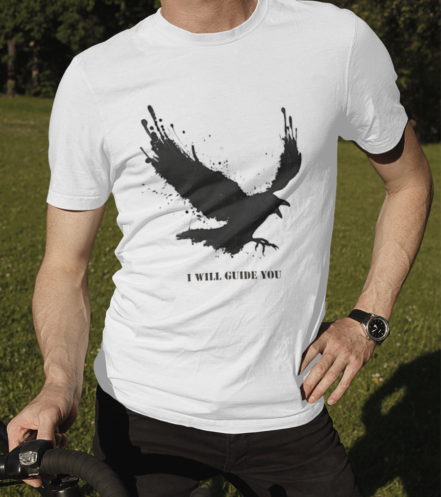 Raven I Will Guide You Splatter T-Shirt