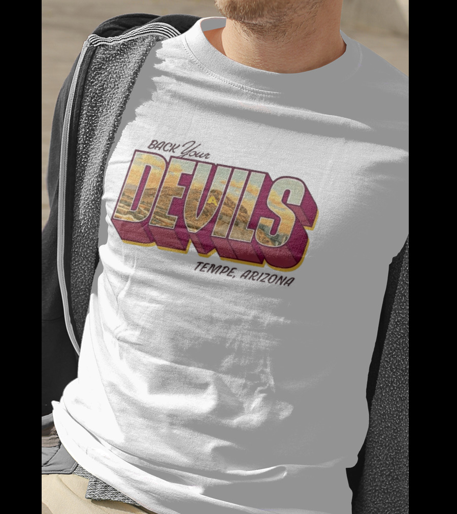 Sun Devil Athletics Back Your Devils Landscape T-Shirt