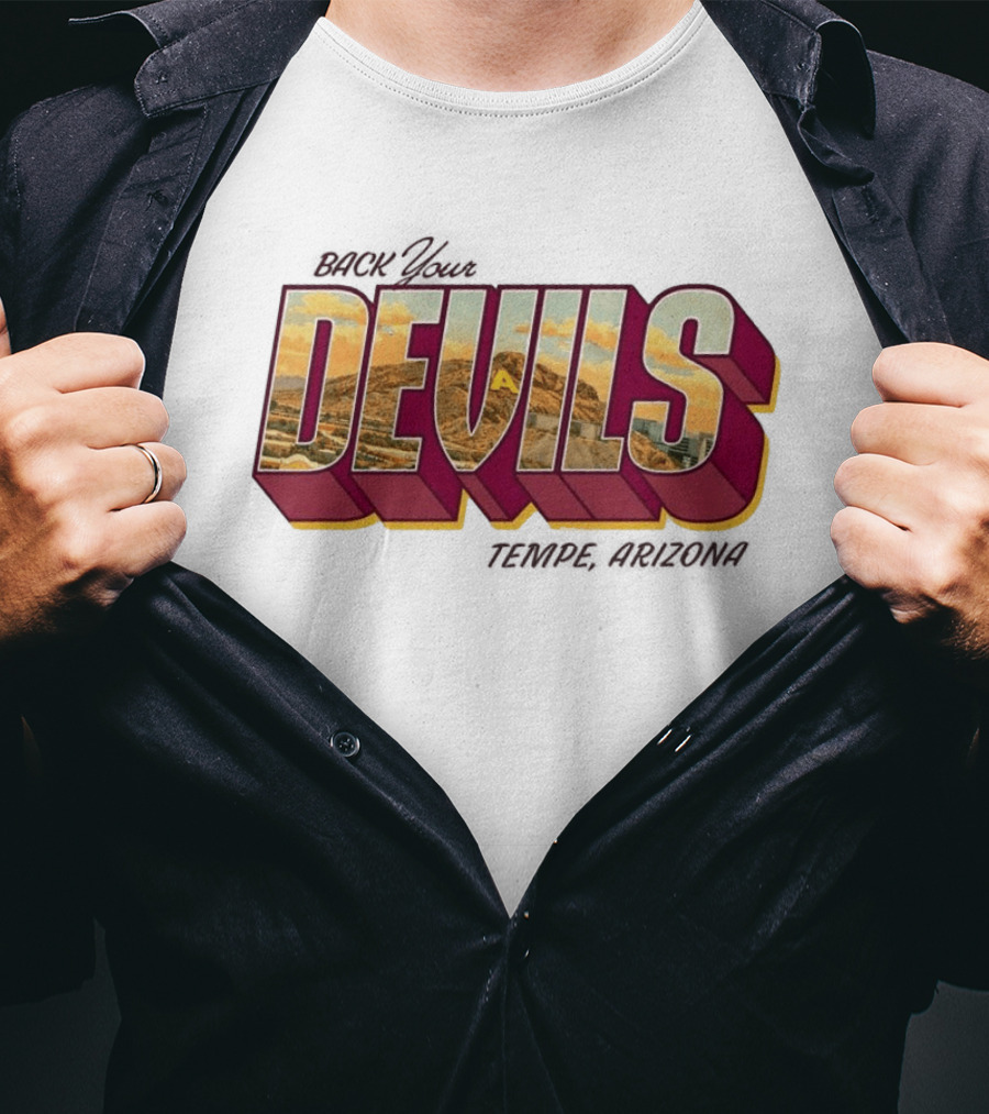 Sun Devil Athletics Back Your Devils Landscape T-Shirt