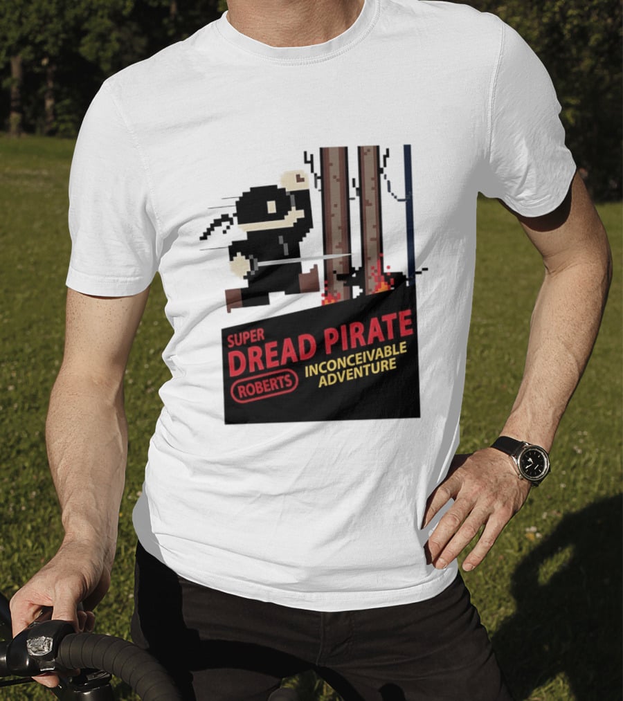 Super Dread Pirate Roberts Inconceivable Adventure The Princess Bride X Super Mario Bros Cartridge T-Shirt