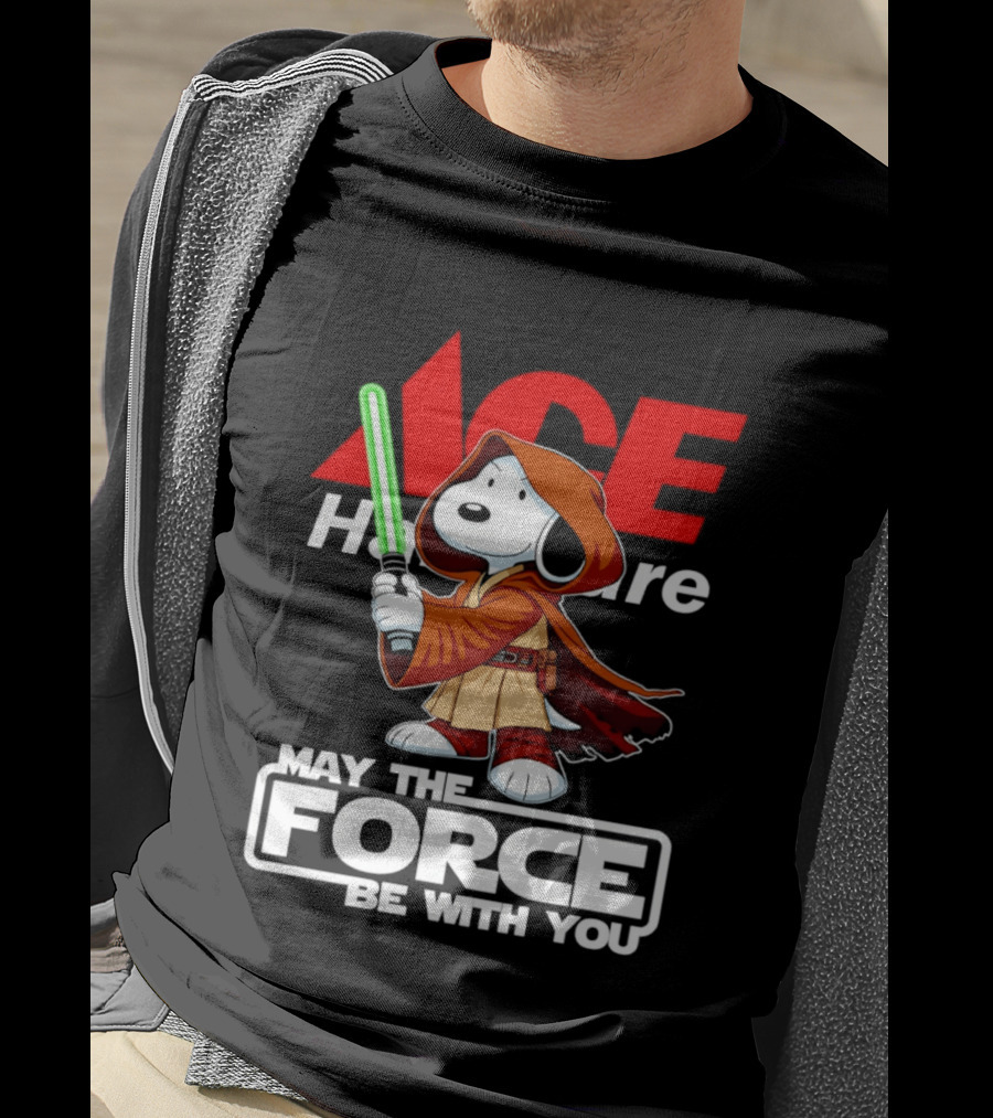 ACE Hardware May The Force Be With You Snoopy Star Wars T-Shirt