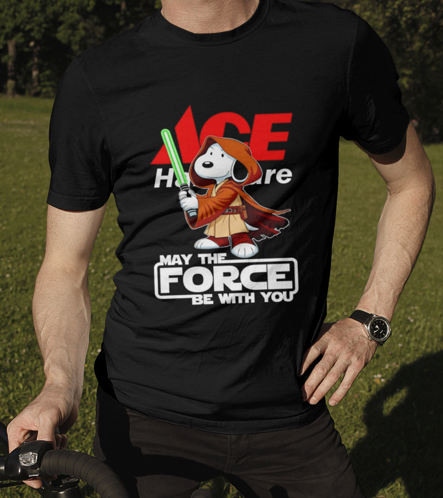 ACE Hardware May The Force Be With You Snoopy Star Wars T-Shirt