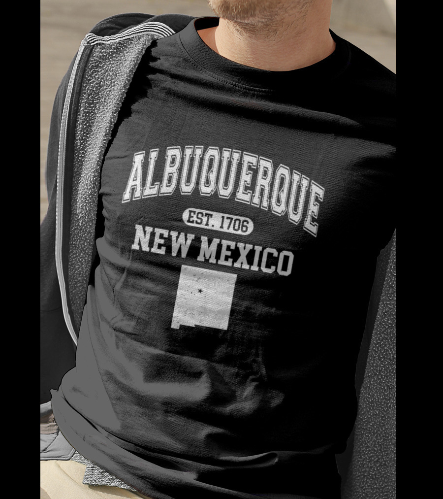 Albuquerque New Mexico Est 1706 Varsity T-Shirt