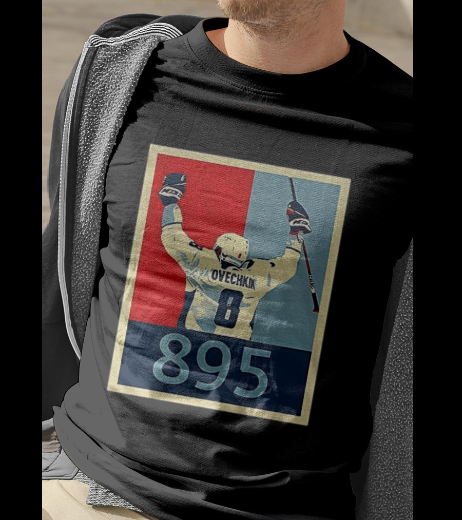 Ovechkin 895 Washington Capitals Hockey Record T-Shirt