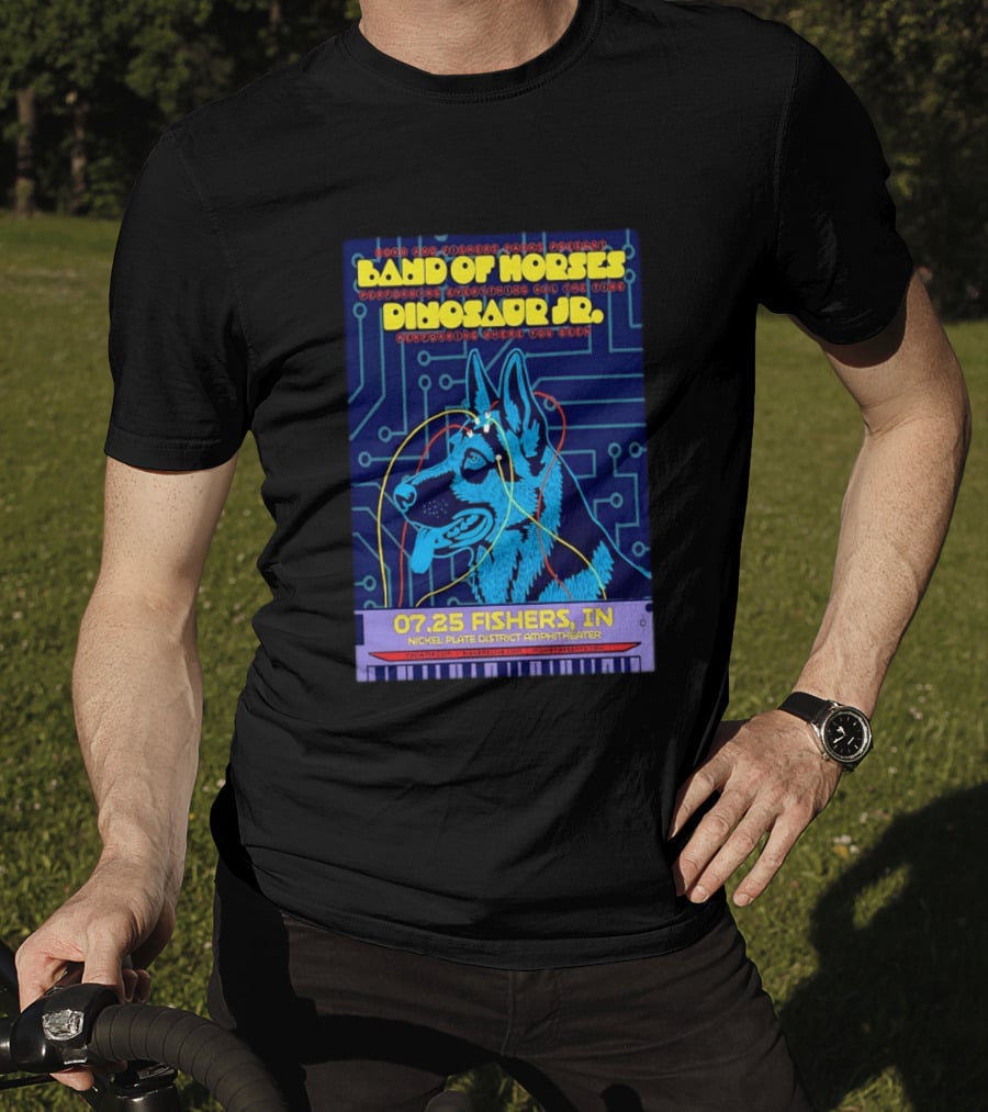 Band Of Horses Dinosaur JR Nickel Plate District Amphitheater Fishers IN July 25 2026 T-Shirt