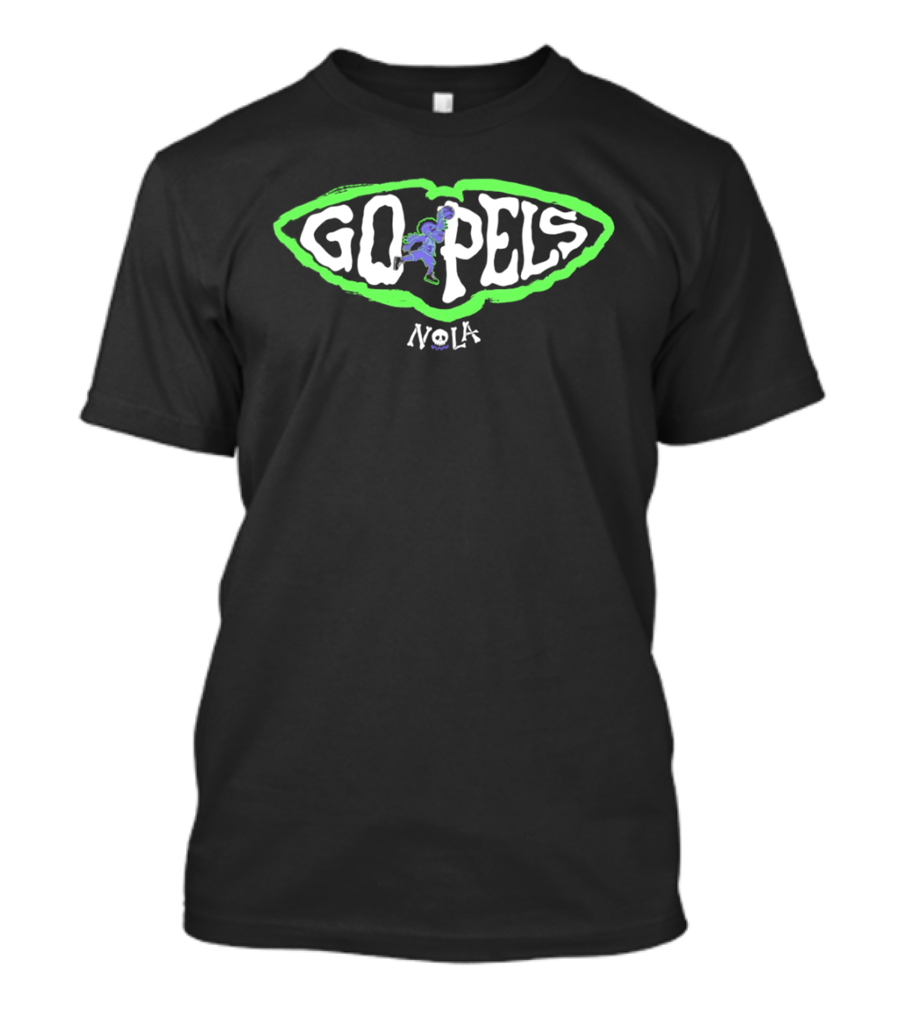 New Orleans Pelicans Go Pels NOLA Basketball Highlight T-Shirt