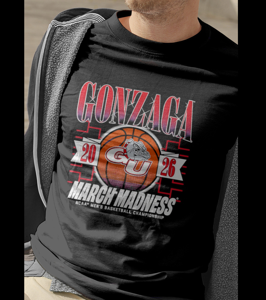 Gonzaga GU Bulldogs 2026 March Madness NCAA Men's Basketball Championship T-Shirt