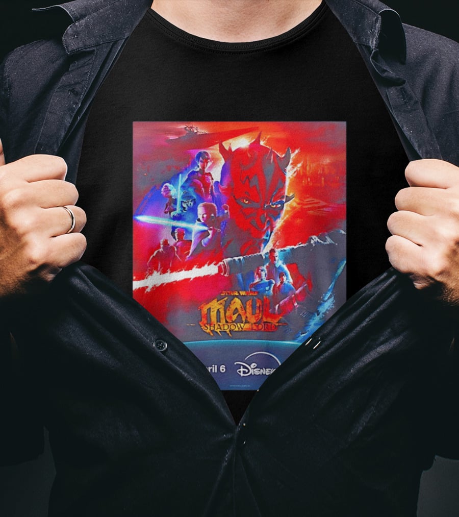Star Wars Maul Shadow Lord Disney Plus April 6 2026 T-Shirt