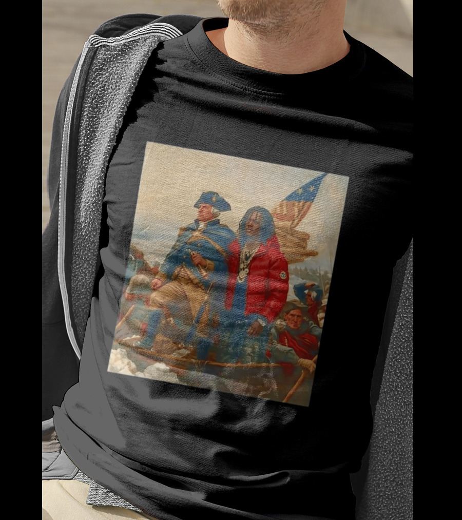 Washington Crossing The Delaware With Chief Keef Collaboration T-Shirt