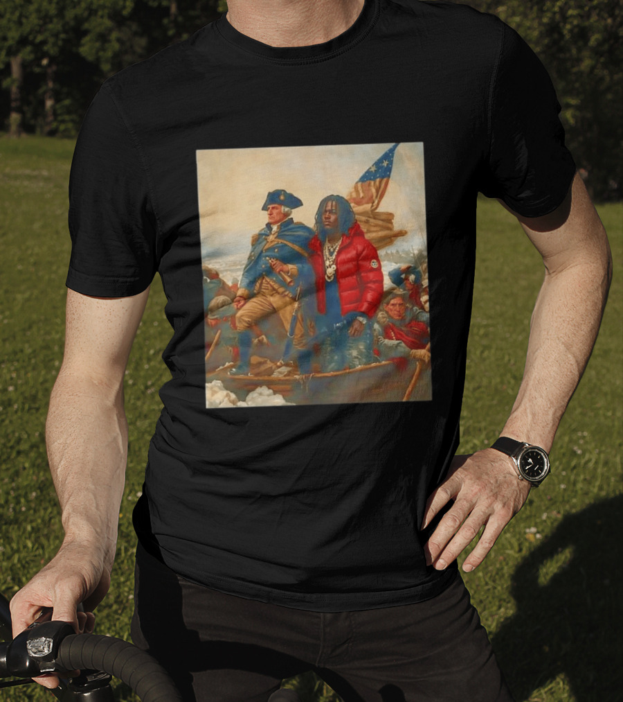 Washington Crossing The Delaware With Chief Keef Collaboration T-Shirt