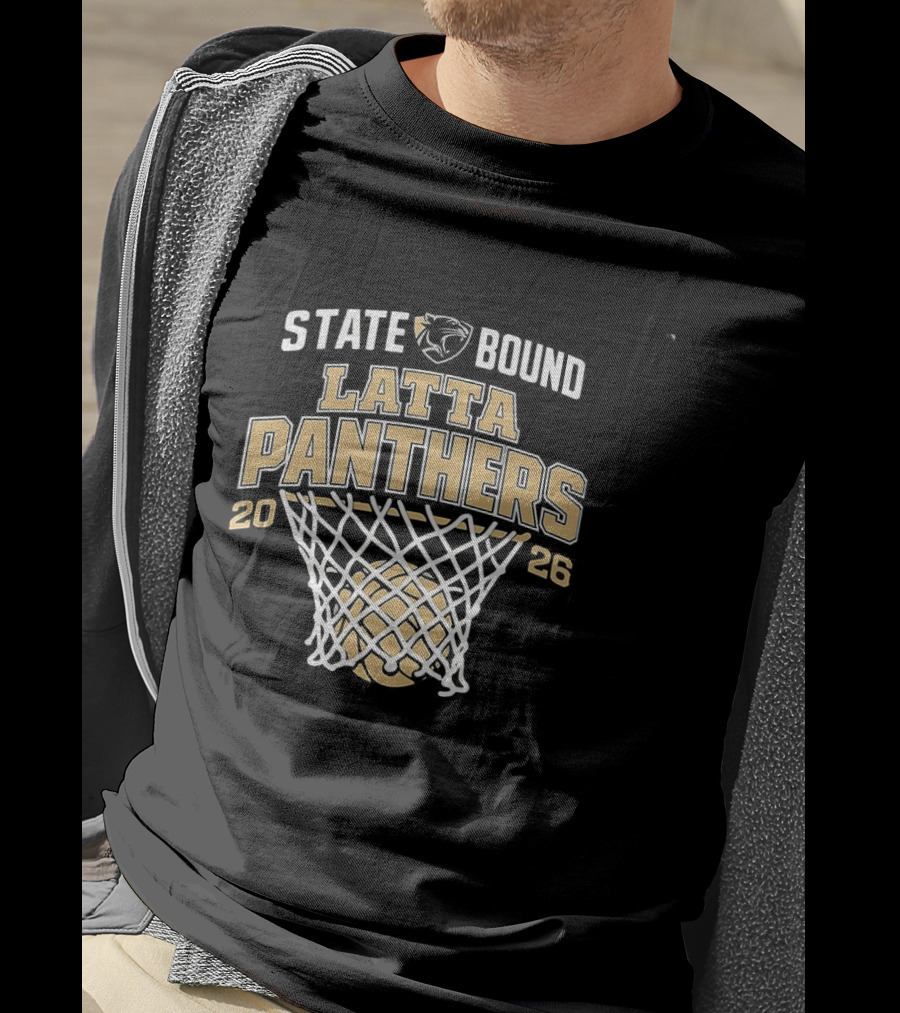 Latta Panthers State Bound Basketball 2026 T-Shirt