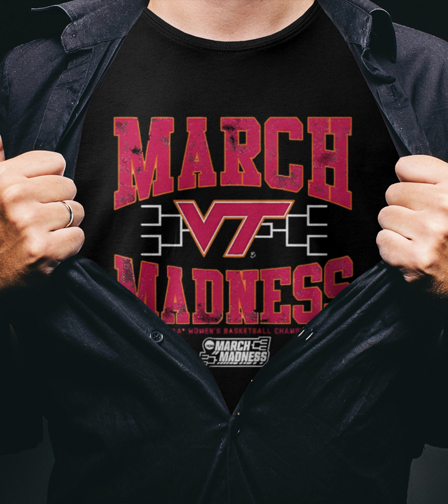 Virginia Tech Hokies 2026 March Madness Women's Basketball Championship T-Shirt