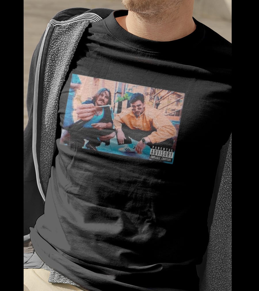 Parental Advisory Hasan Piker And Ethan Street Style Retro Photo T-Shirt