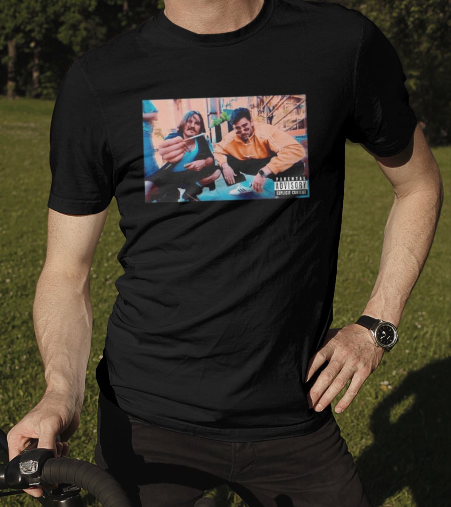 Parental Advisory Hasan Piker And Ethan Street Style Retro Photo T-Shirt