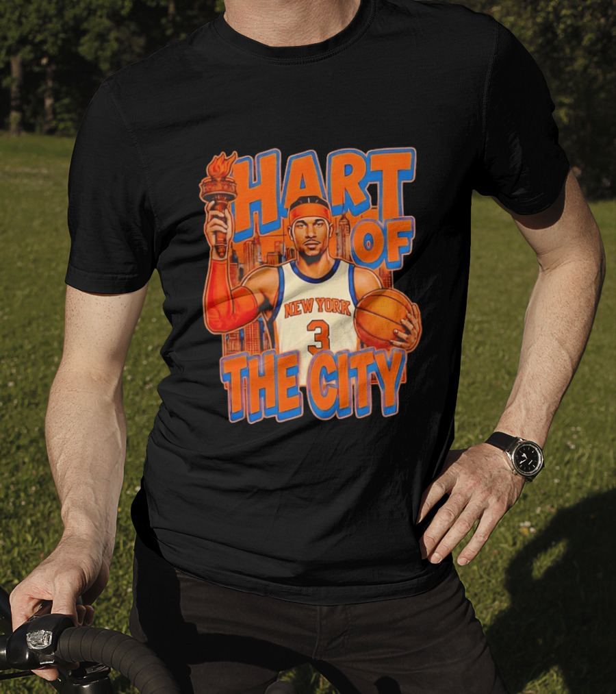 New York Knicks Josh Hart Of The City Basketball Torch Player T-Shirt