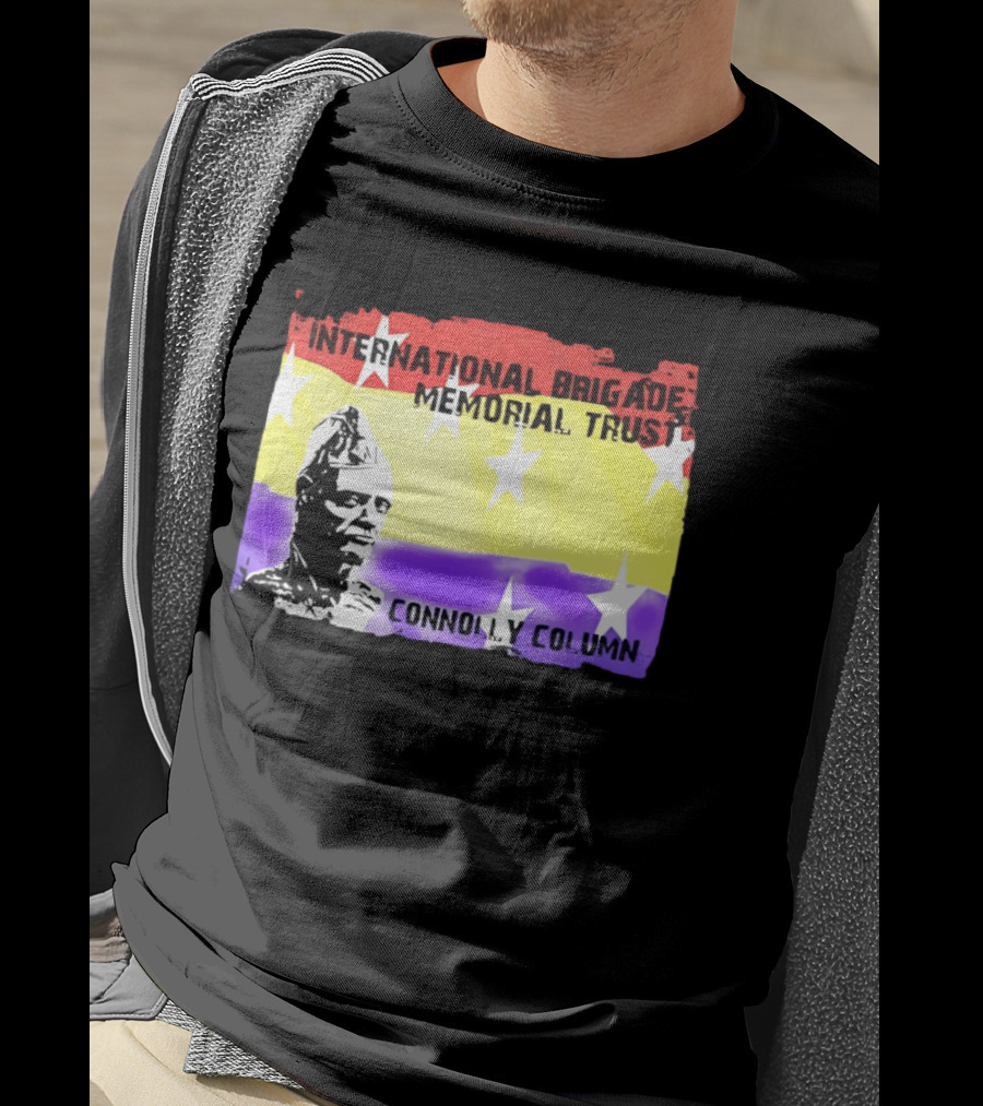 International Brigade Memorial Trust Connolly Column Star Flag T-Shirt