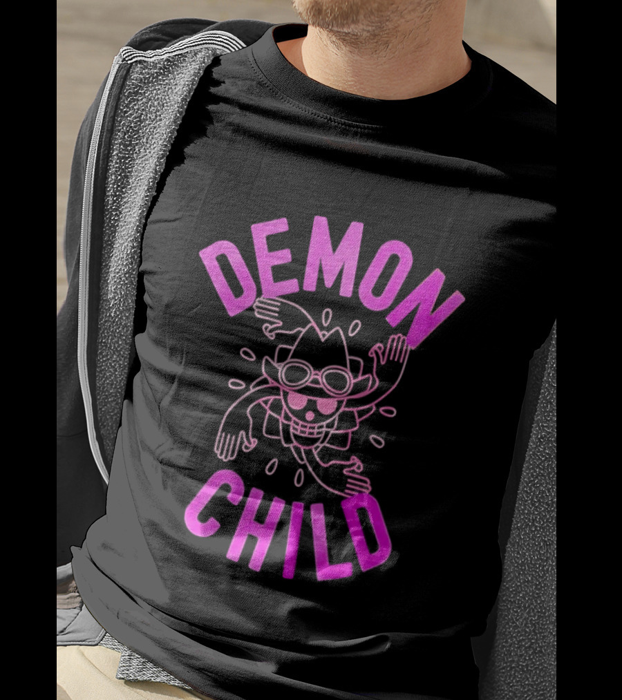 Demon Child Nico Robin Pink Line T-Shirt