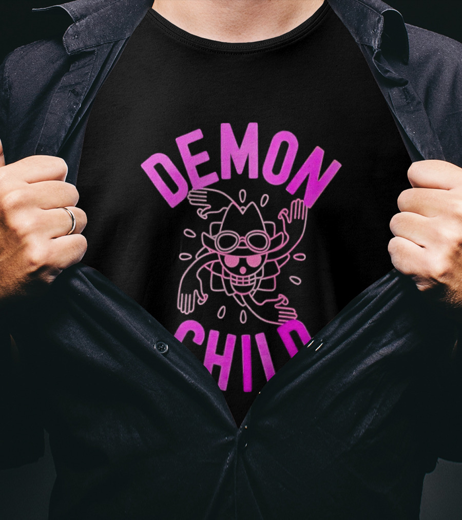 Demon Child Nico Robin Pink Line T-Shirt