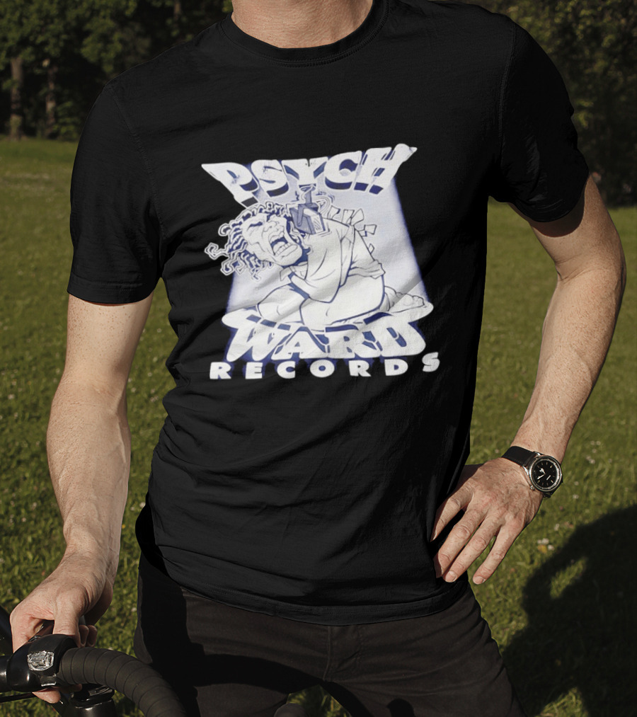 Psych Ward Records Crying Character With Microphone T-Shirt
