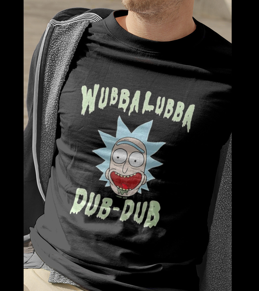 Wubbalubba Dub Dub Rick Sanchez Face T-Shirt