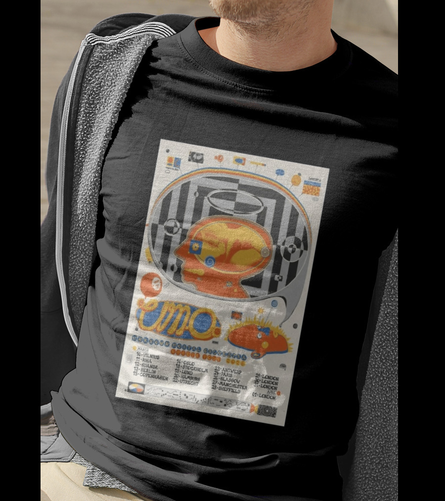 Unknown Mortal Orchestra Euro Tour 2026 Concert Dates And Locations T-Shirt
