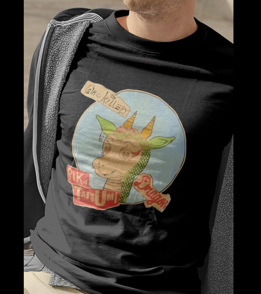 Who Killed Rika Tatsumi Dragon Image With Colorful Cartoon T-Shirt