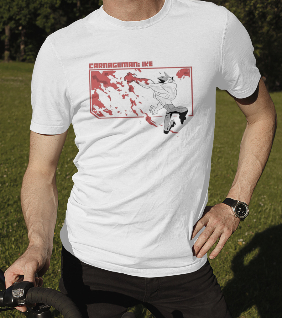 Carnageman Ike Comic Explosive Action T-Shirt