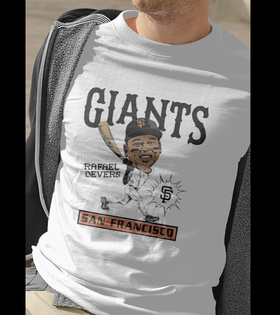 Rafael Devers San Francisco Giants MLB Baseball Caricature Giants San Francisco T-Shirt