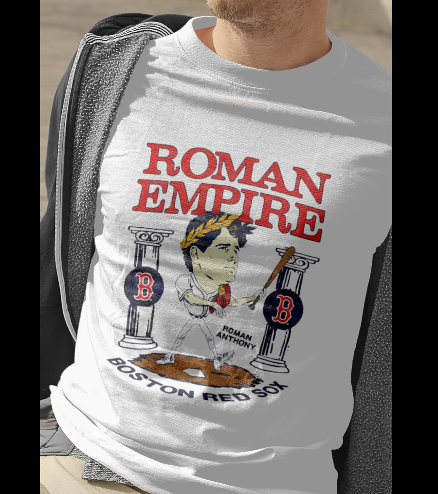 Roman Empire Boston Red Sox Roman Anthony MLB Baseball Caricature T-Shirt