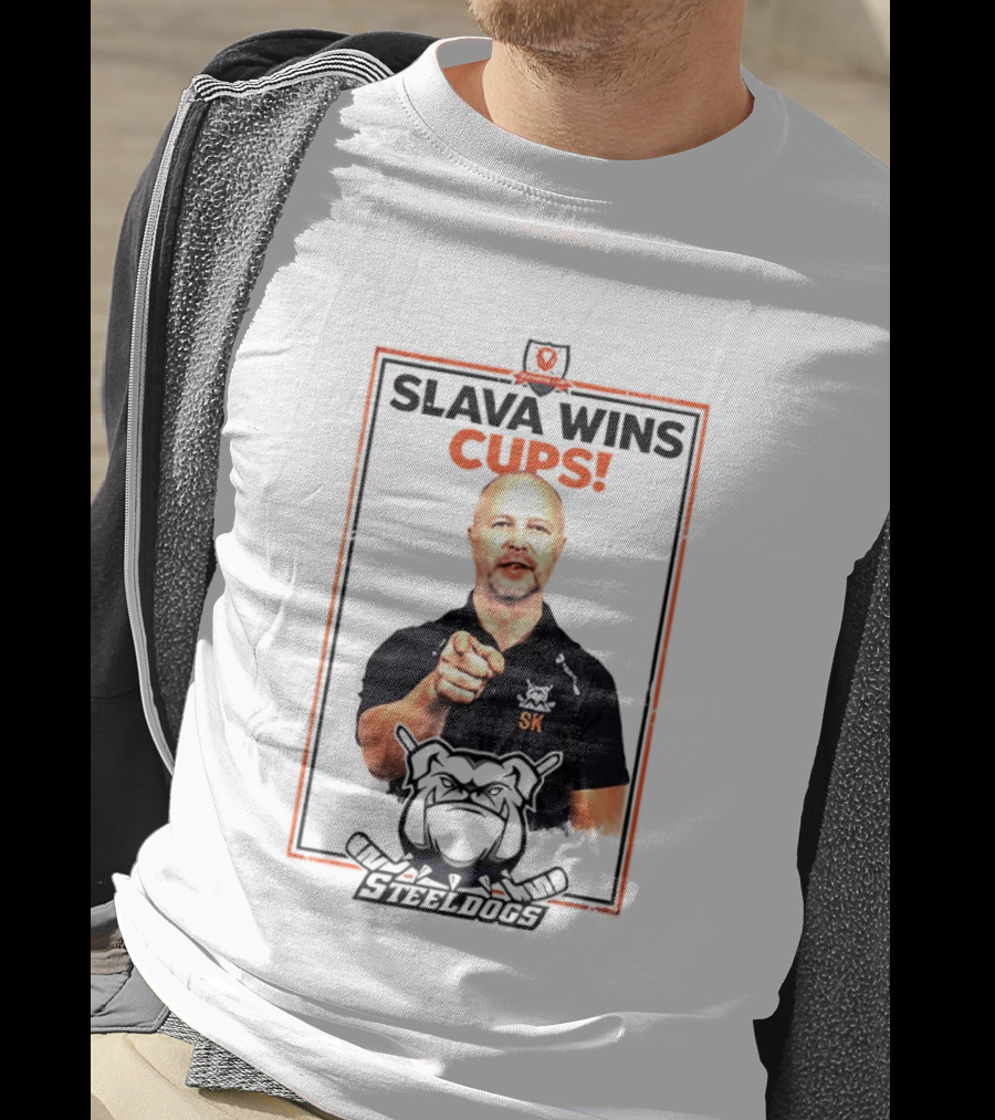 Sheffield Steeldogs Hockey Slava Wins Cups T-Shirt