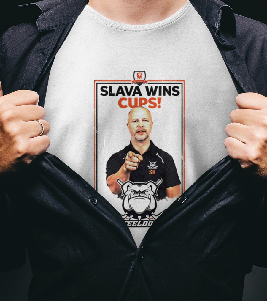 Sheffield Steeldogs Hockey Slava Wins Cups T-Shirt