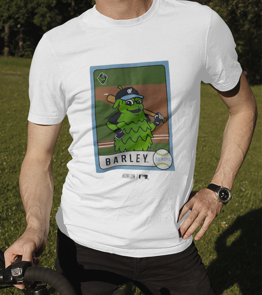Hillsboro Hops Barley Go Hops Baseball T-Shirt