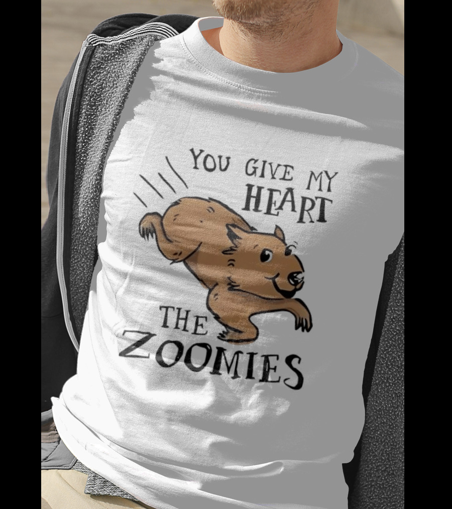 You Give My Heart The Zoomies Capybara T-Shirt