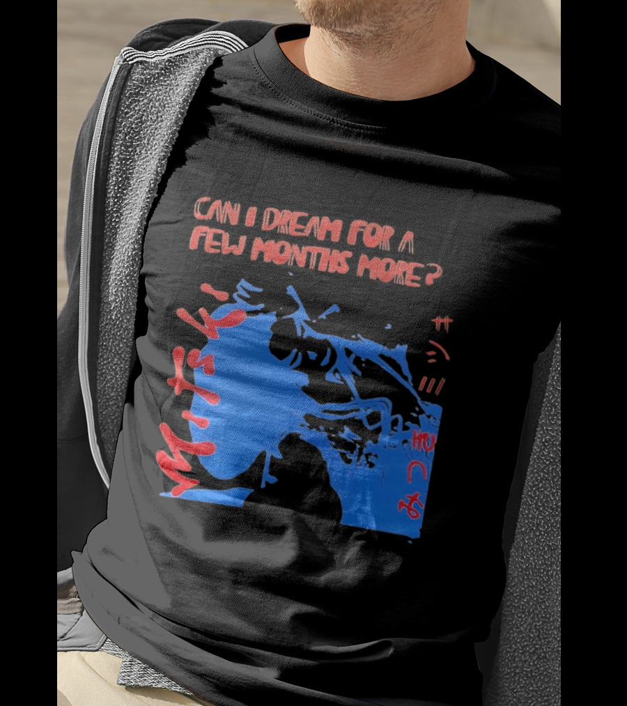 Can I Dream For Few Months More Unique Abstract Peaceful Face Blue And Red T-Shirt